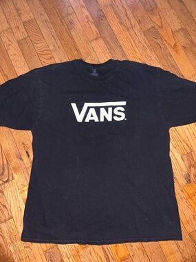 Vans Black Short Sleeve Logo Tee